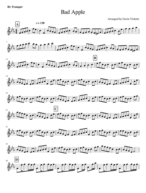 Bad Apple - (Trumpet ver.)