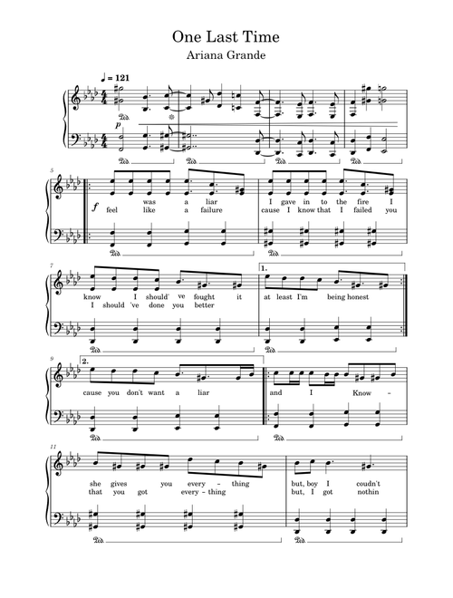One last time – Ariana Grande