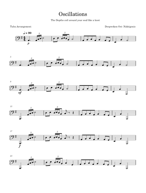 Oscillation Tuba – Naktigonis
