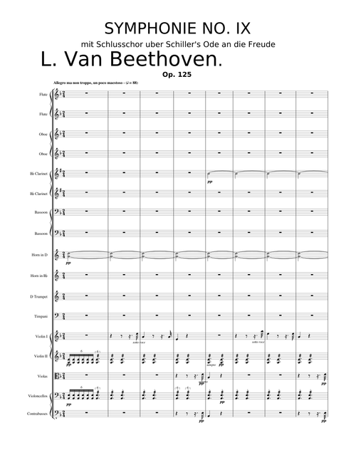 Beethoven : Symphony No. 9, Op.125 Mvt. 1