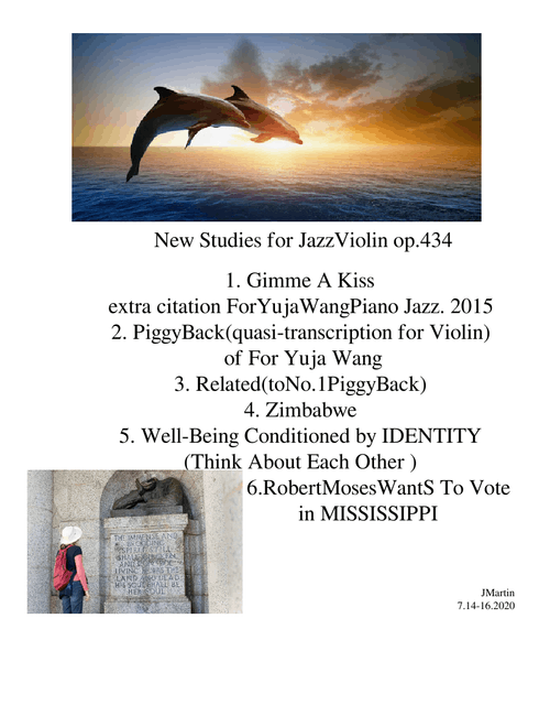 7 Studies In Jazz For Solo Violin For The Living Hero Bob Moses Profiled In The Documentary Freedom Summer Sheet Music For Piano Violin Drum Group Vocals More Instruments Solo