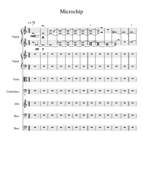 Prophecies And Microchip Koyaanisqatsi Track 7a 7b Sheet Music For Alto Bass Viola Contrabass More Instruments Mixed Ensemble Musescore Com