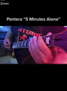 pantera 5 minutes alone tabs